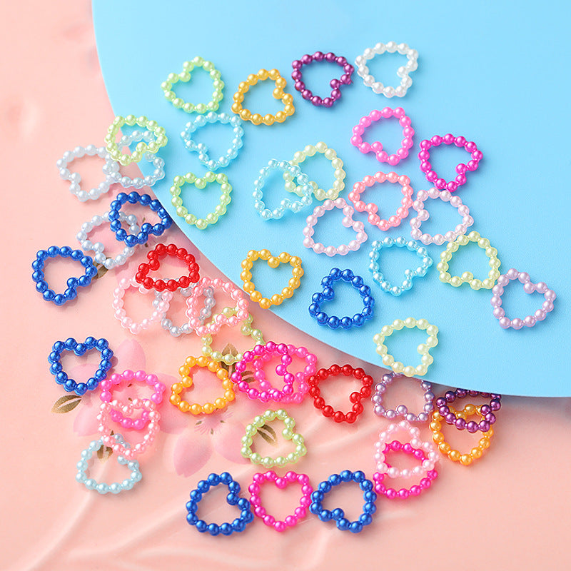 Lady's Plastic Nail Art  Beads