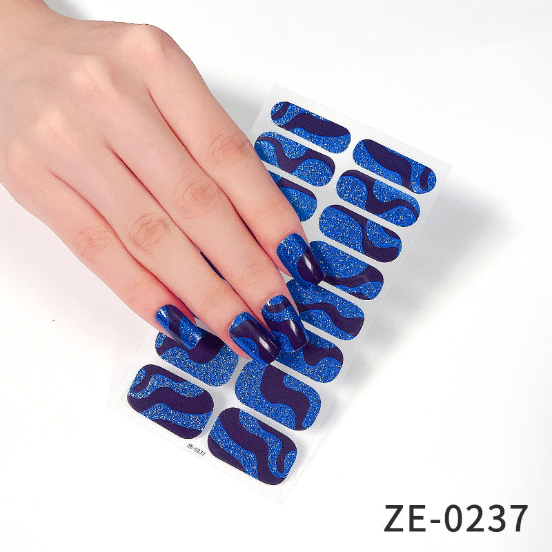 Fashion Christmas Waterproof Manicure Stickers