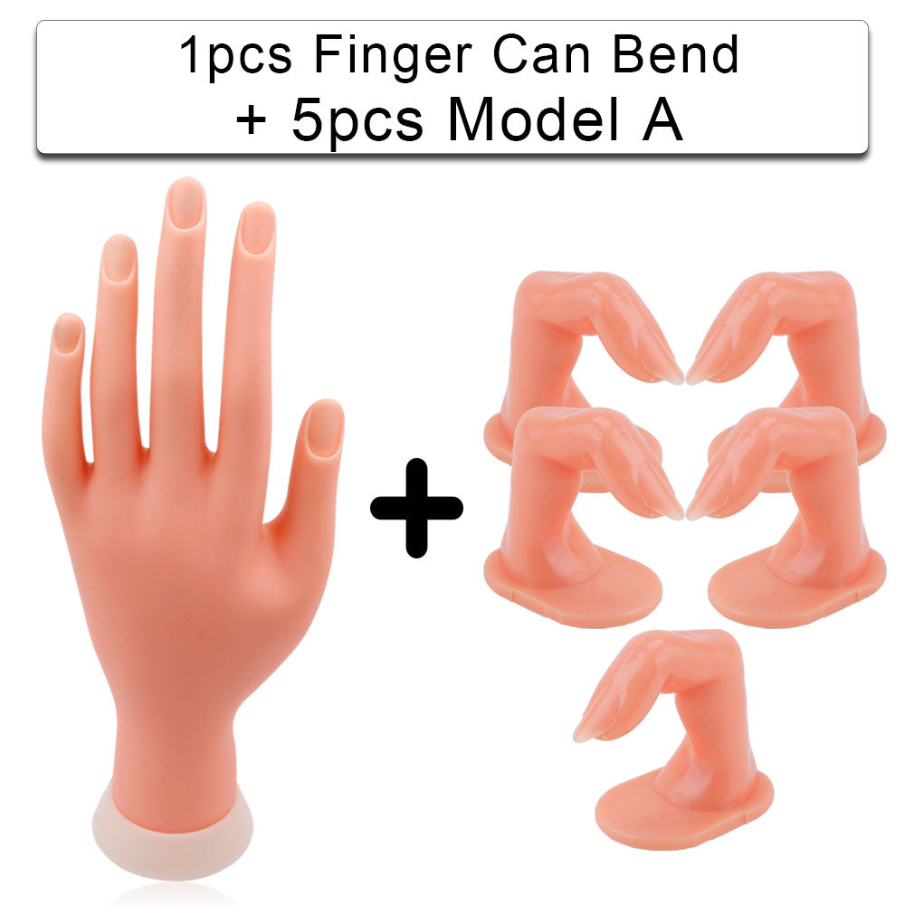 Simulation Of Finger Bending Of Model Inserting Nail Display Stand