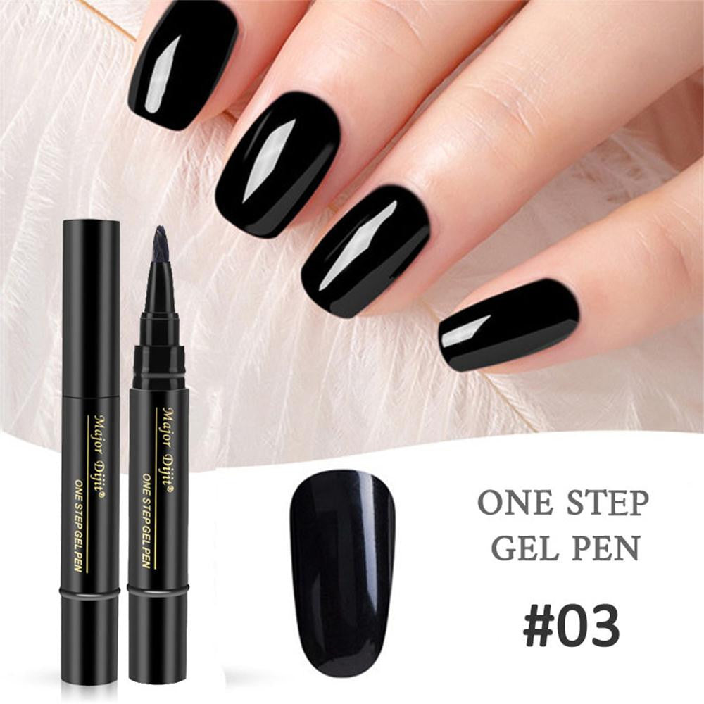 One-step nail polish gel pen