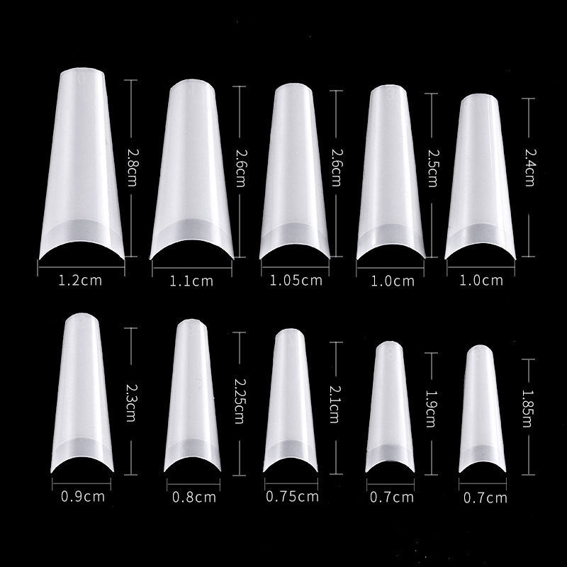Flat-head French Nail Nail Strips 504 Piecesre