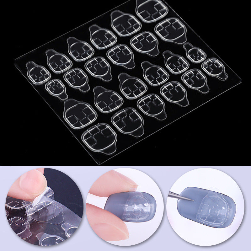 Transparent invisible nail sticker