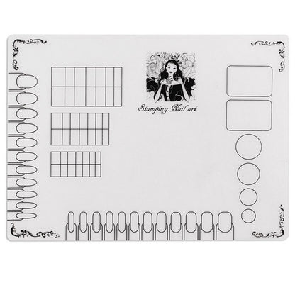 Nail Art Silicone Printing Coloring Pad For Beginners Practice Equipment