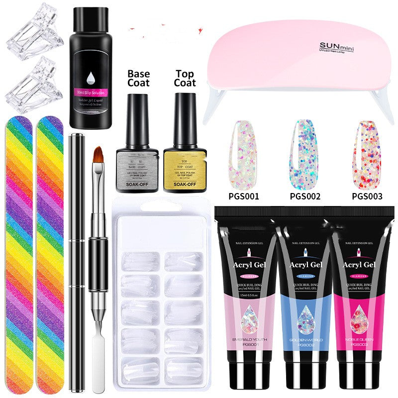 Manicure 13-piece Crystal Extended Glue Set