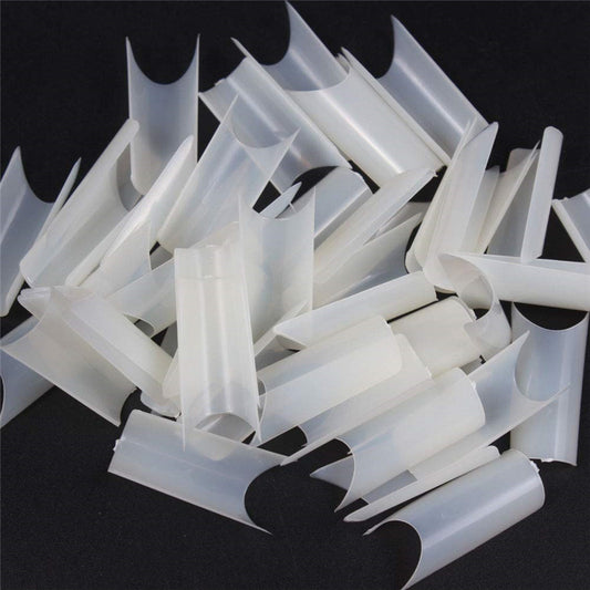 Manicure Fake Nail  Bamboo Tube Nail 500 Pieces Box