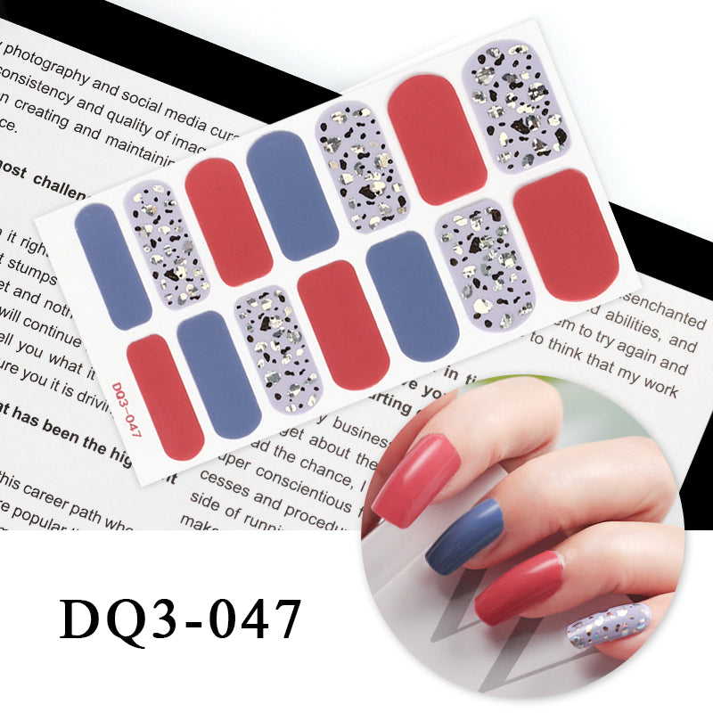 Nail Art Color Nail Stickers Simple Fashion