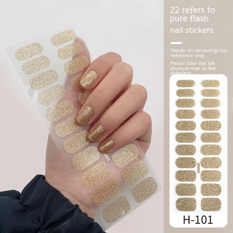 Simple Ins Style Pure Color Nail Sticker