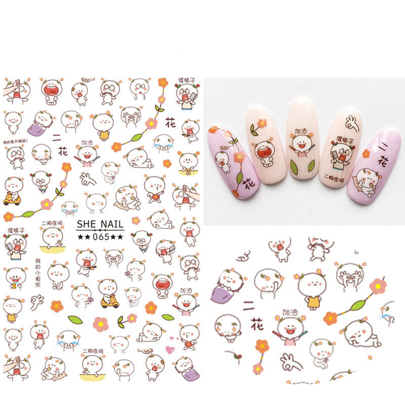 Cartoon character sticker