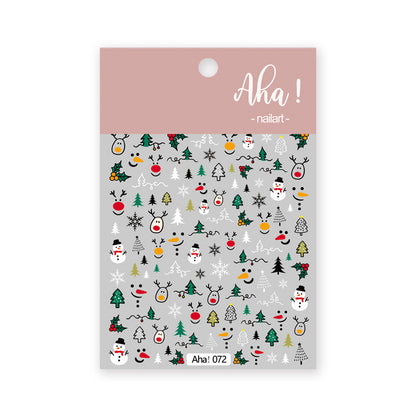 Nail Art Sticker Santa Claus Cartoon