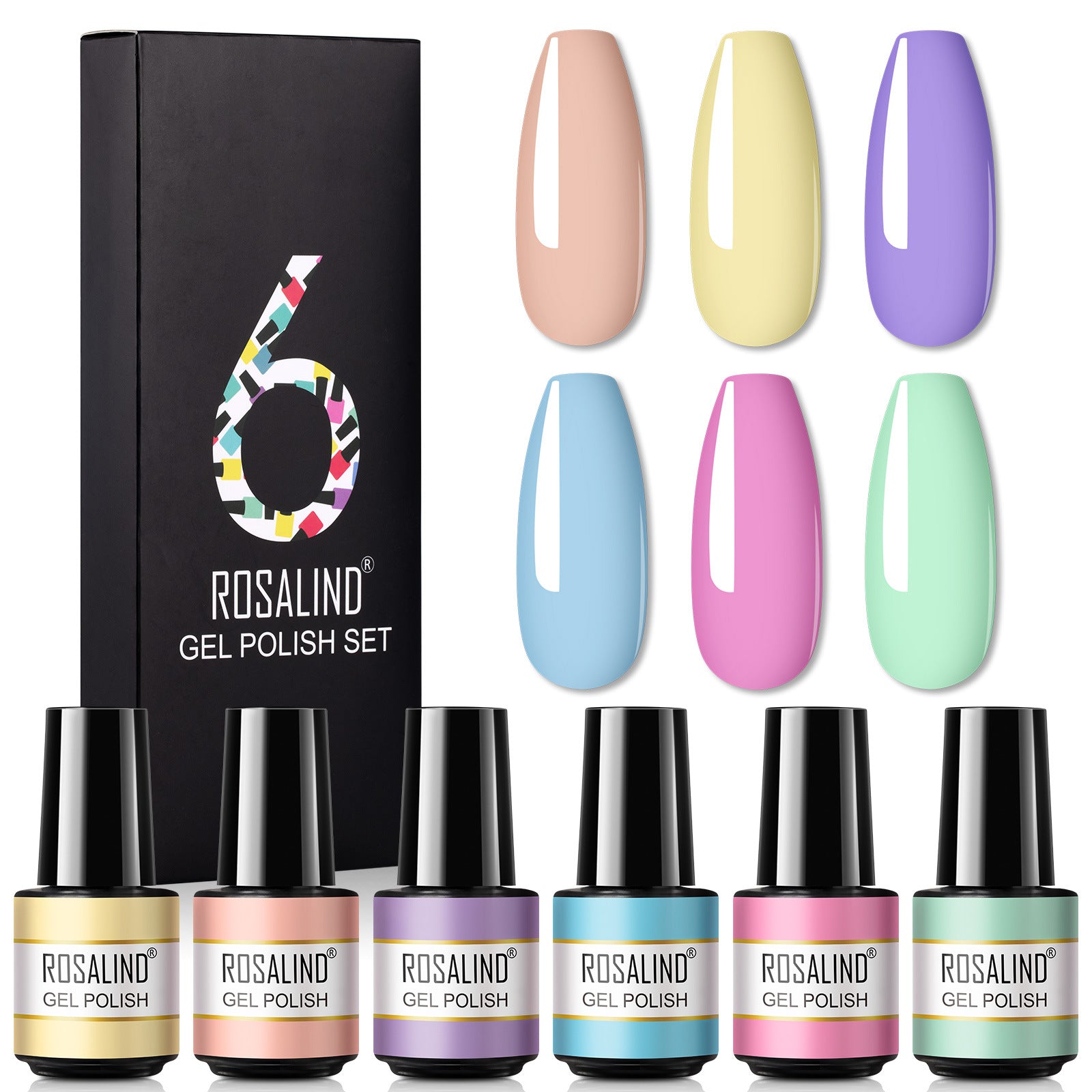 A Bottle Of One-color Fine Glitter Nail Polish Set Box Korean Nail Color Glue