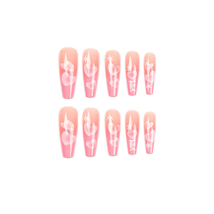 Nail Art Love Nail Patch Six-pointed Star Removable Nail Tip