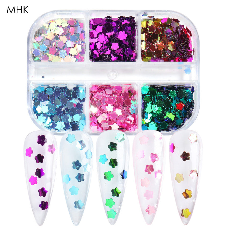 Reflective And Translucent Edelweiss Powder Nail Sequins