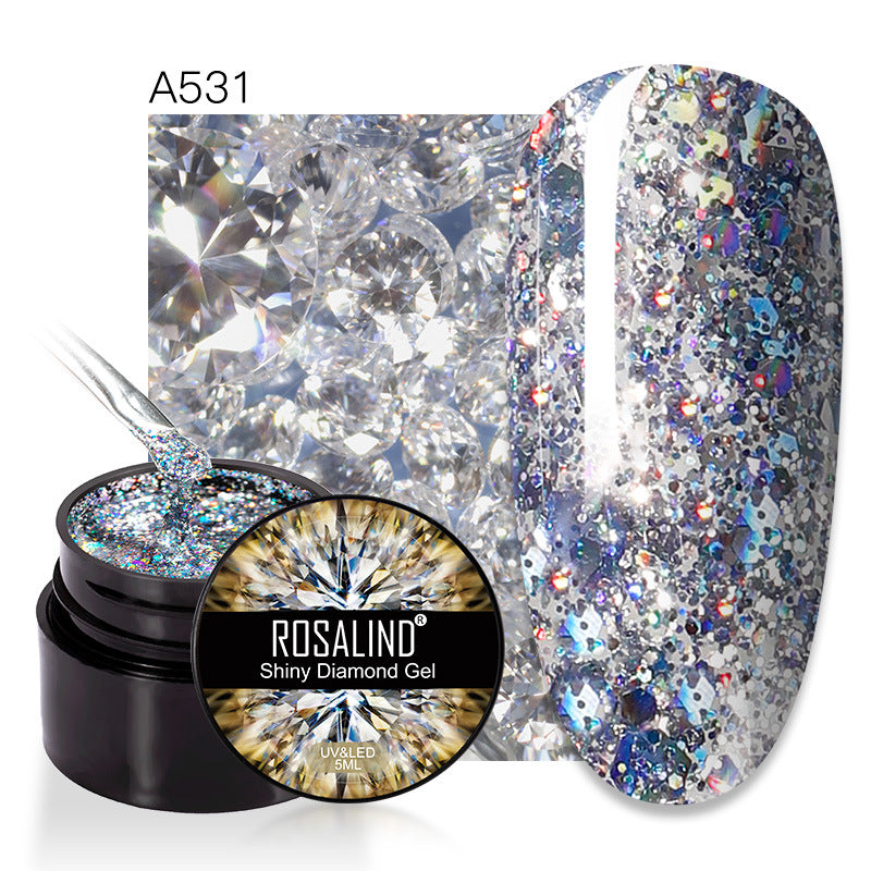New Flashing Diamond UV Nail Polish Sequins