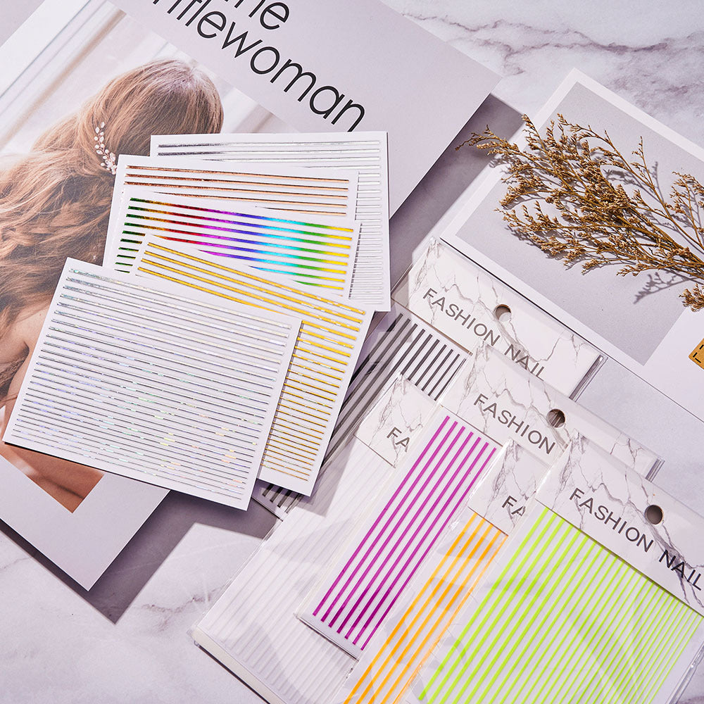 Bright Line Decorative Multi-color