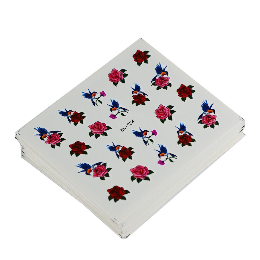 Butterfly Flower Feather Lace Watermark Stickers A Variety Of Non-repetitive