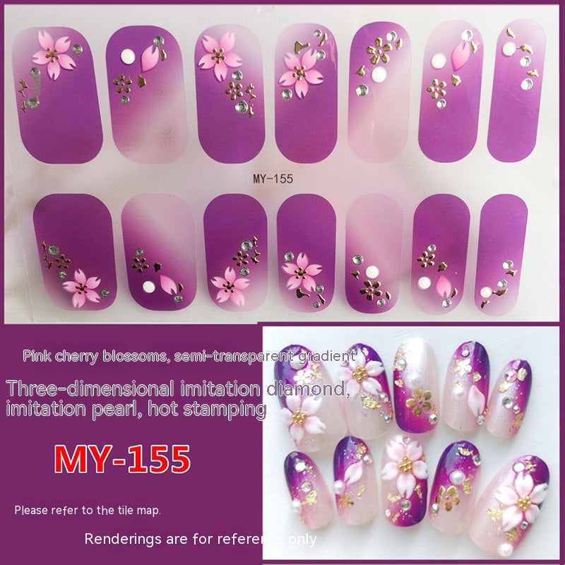 Baking-free Gel Three-dimensional Nail Stickers Full Paste Waterproof And Durable