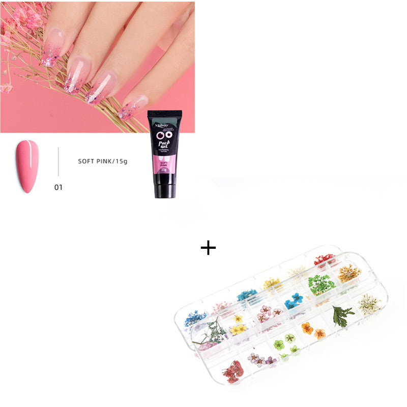 Nail extension glue 15ml non-paper support crystal fast nail extension gel UV phototherapy glue