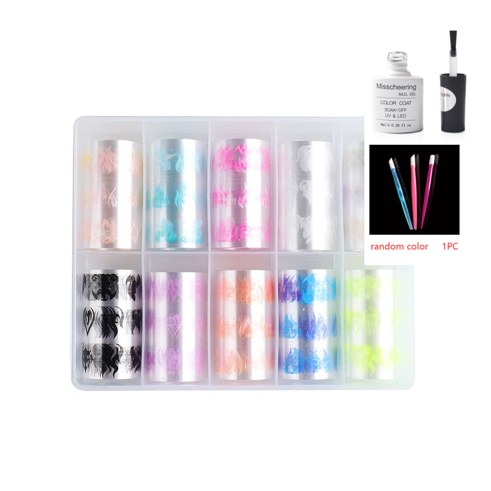 Nail Art Transfer Foils Set Of 12