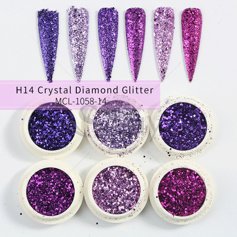 Glitter Set Mermaid Aurora Nail Powder