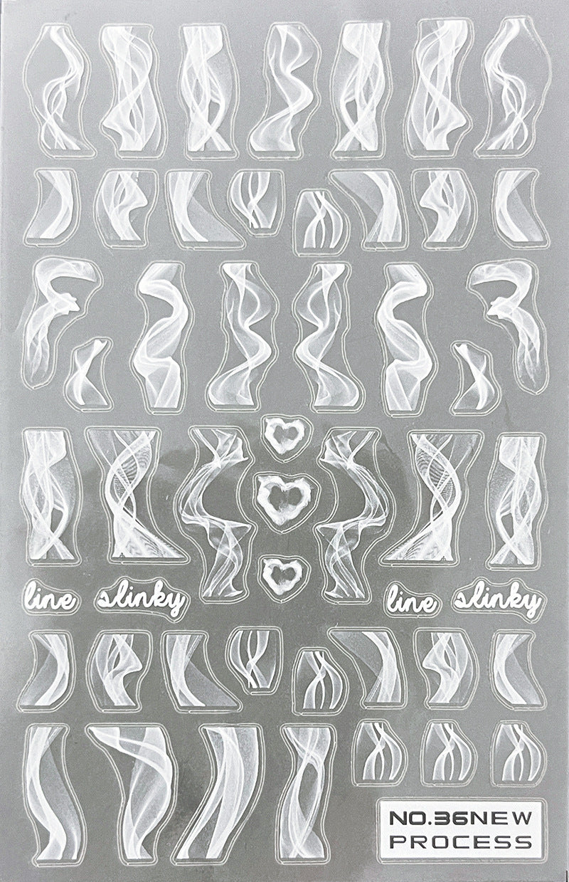 New Craft Thin Tough Frosted Nail Sticker