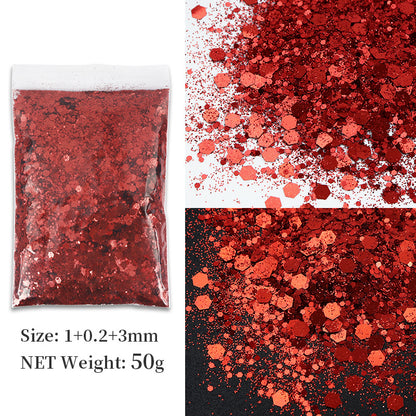 Korean Big Sequins Nail Shimmering Powder