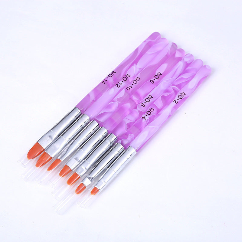Nail supplies pen brush Acrylic rod round head phototherapy pen 7 sets of pens Painted set Pen wholesale