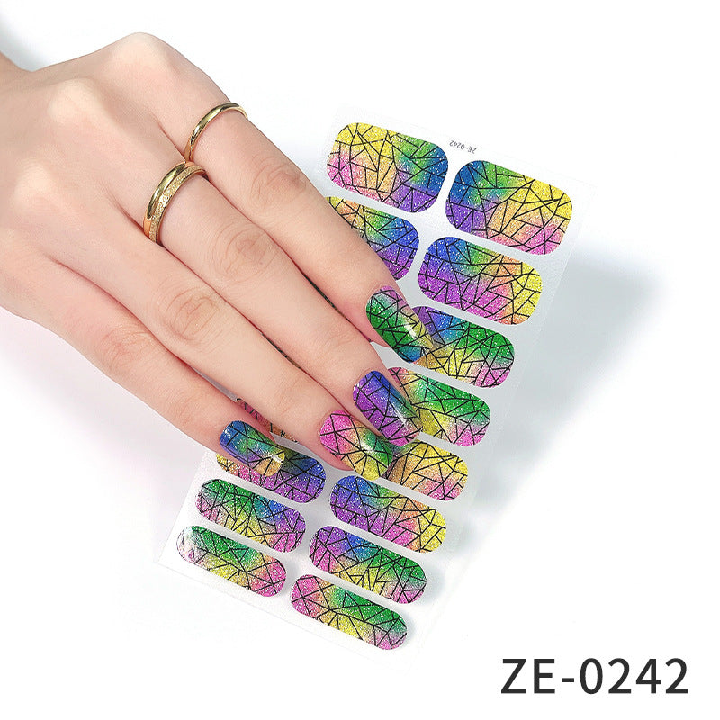 Fashion Christmas Waterproof Manicure Stickers