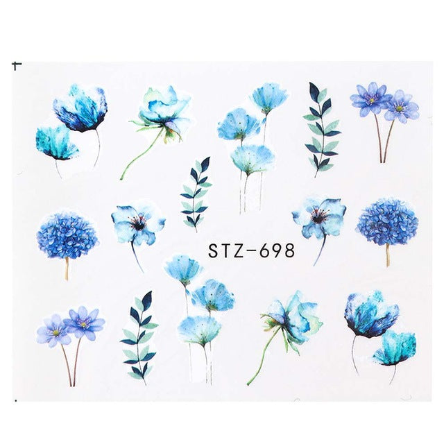 Flower Series  Water Stickers