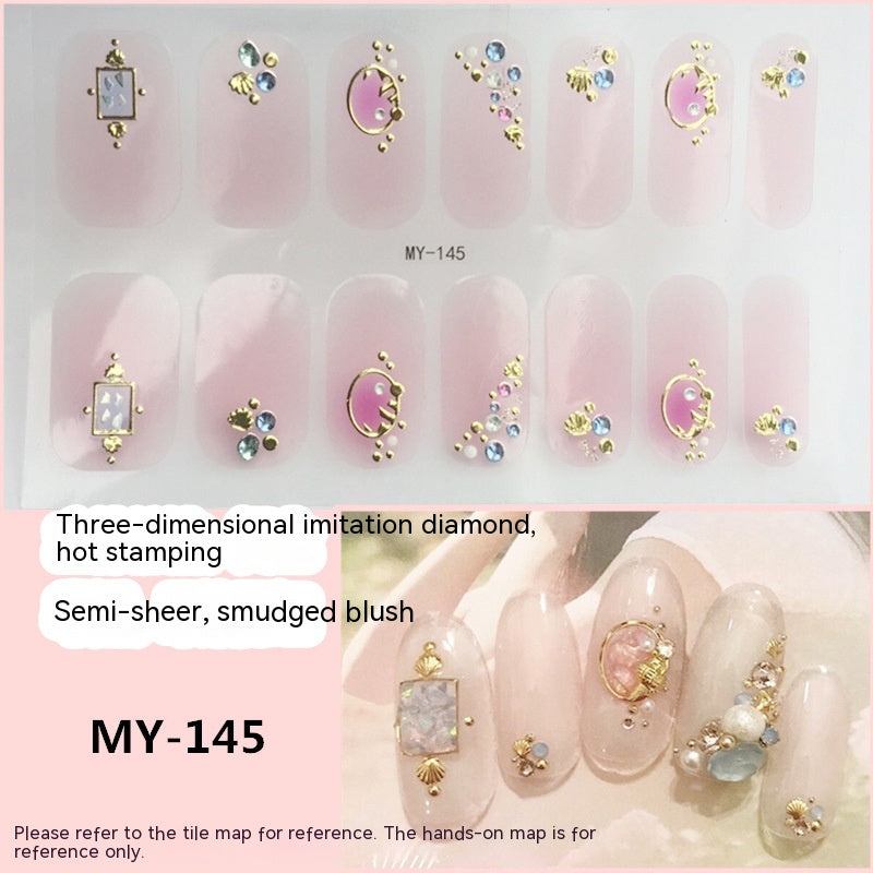 Baking-free Gel Three-dimensional Nail Stickers Full Paste Waterproof And Durable