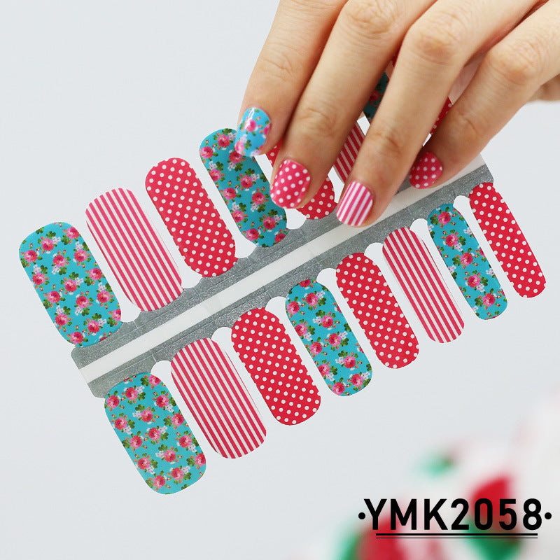 Solid Color Stickers Nail Film