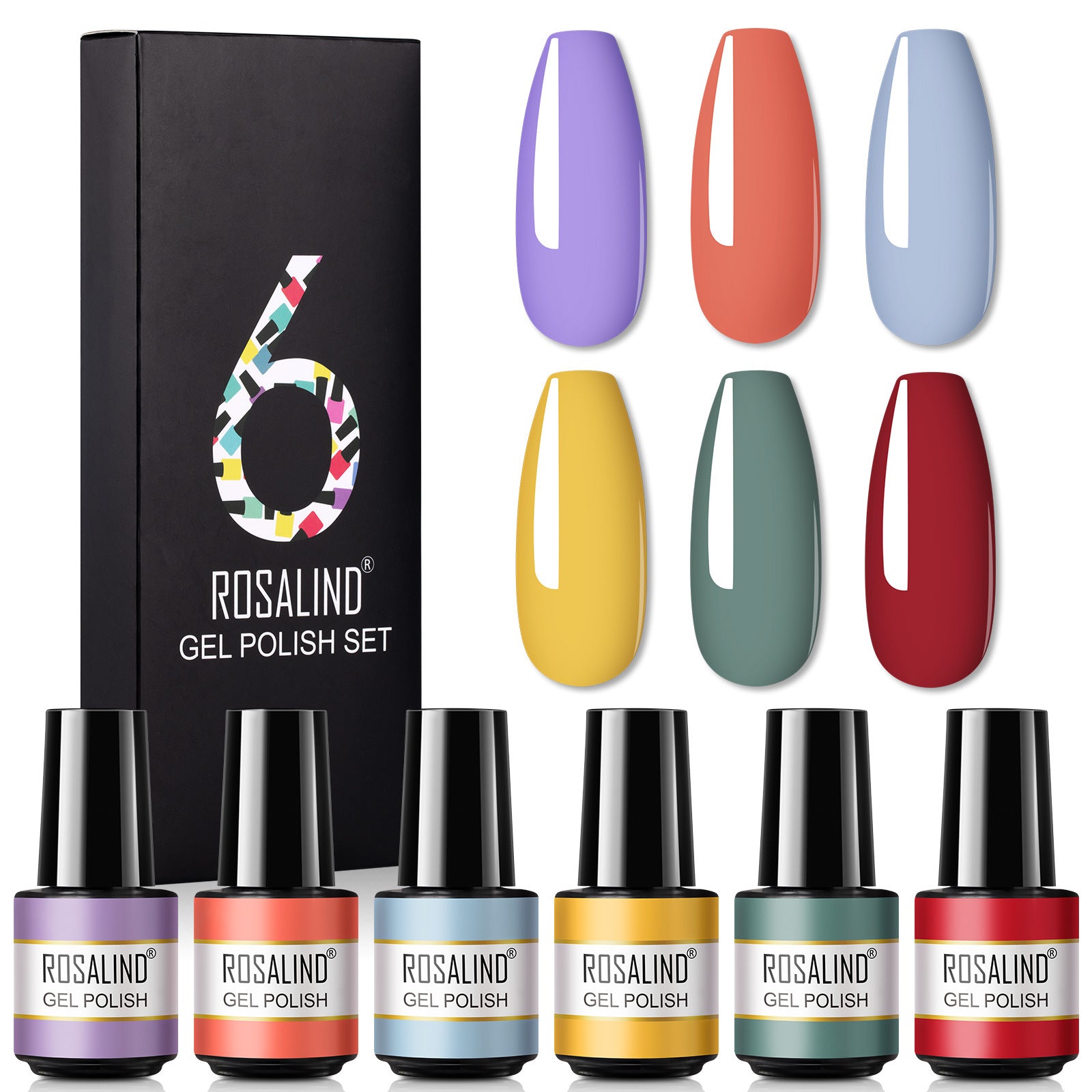 A Bottle Of One-color Fine Glitter Nail Polish Set Box Korean Nail Color Glue