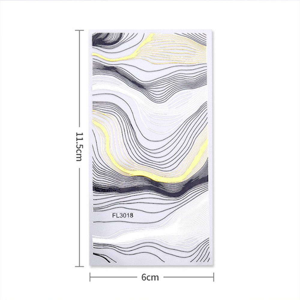 Line Sticker Stripe Wave