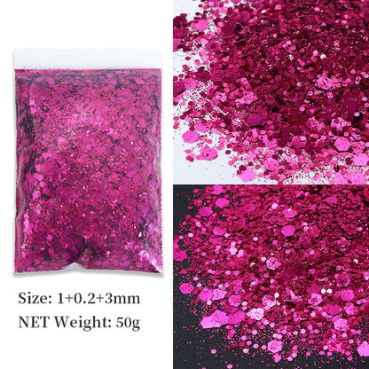 Korean Big Sequins Nail Shimmering Powder