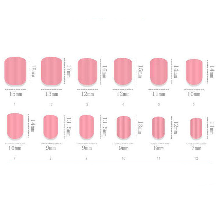 Removable 24 Pieces Of Fake Nail Patches