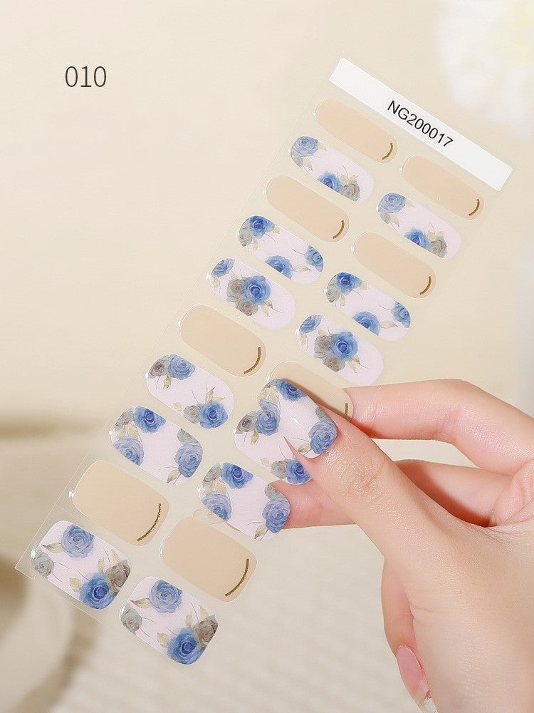 Nail Stickers Gel UV Polish Finished Wearable Phototherapy 3d Nail Patch Detachable