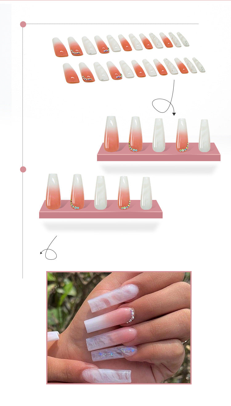 White Blooming Gradient Diamond Wear Armor