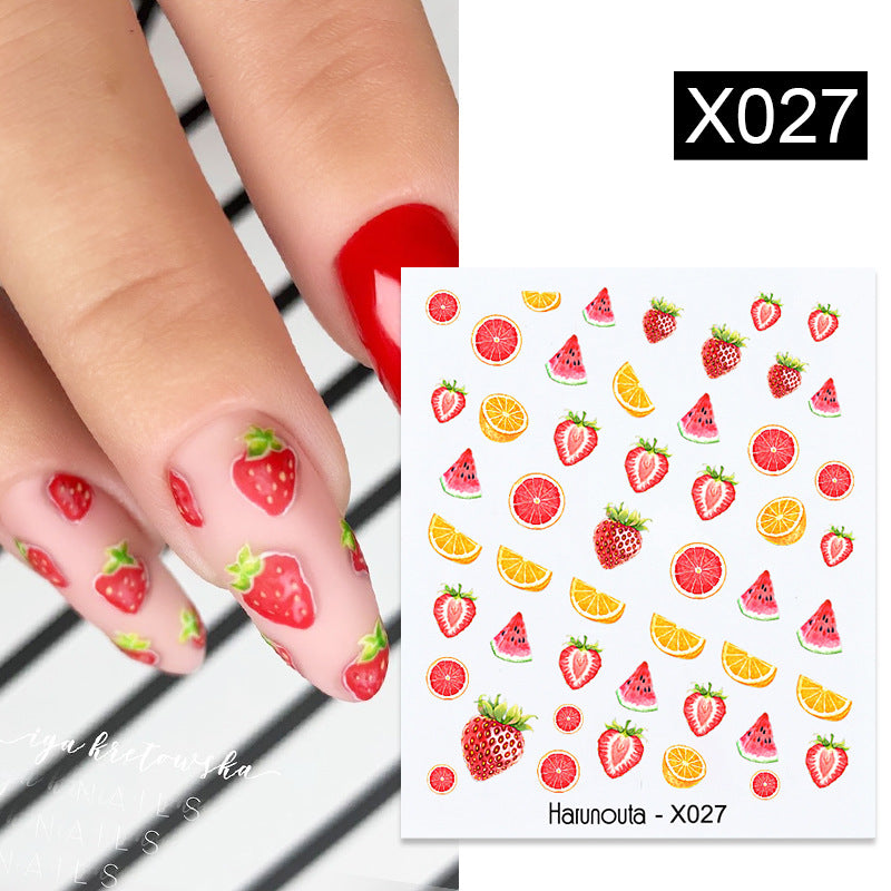 Nail Art Butterfly Sticker Flower Leaf Decal