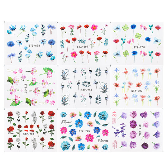 Flower Series  Water Stickers