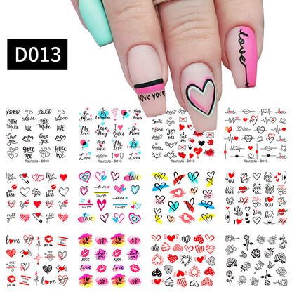 Nail Art Sticker Snake Rainbow Transfer DIY