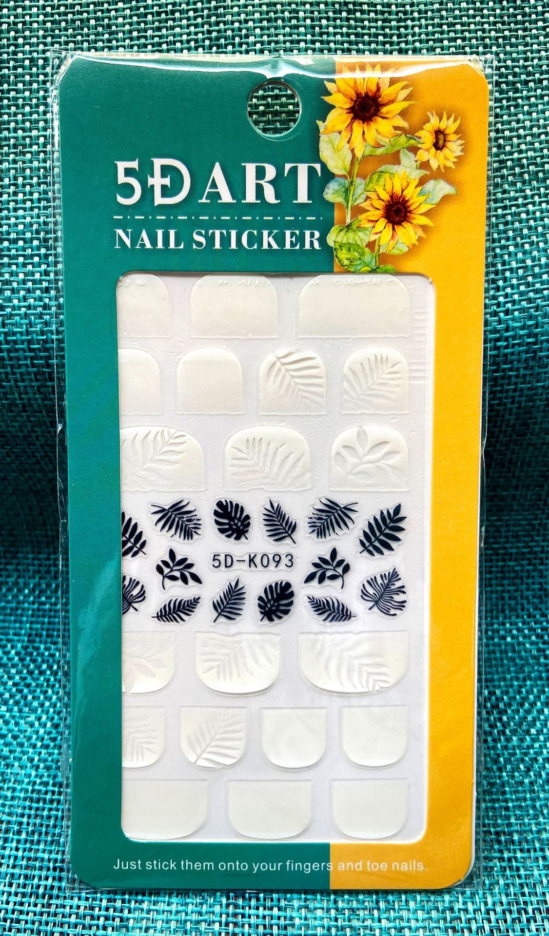Embossed Nail Sticker Plaid Nail Sticker Three-dimensional Bow Nail Sticker Summer Nail Sticker