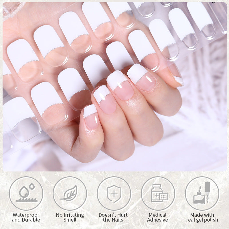 Semi-curing French Gel Nail Stickers