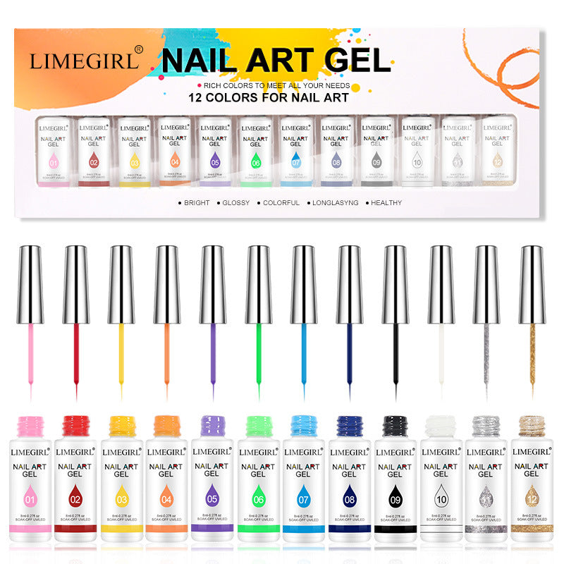 Nail Art Drawing Glue Phototherapy Painted Glue Spray Paint