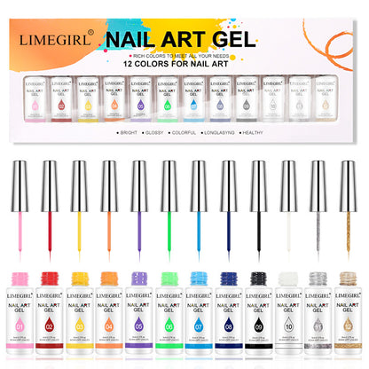 Nail Art Drawing Glue Phototherapy Painted Glue Spray Paint