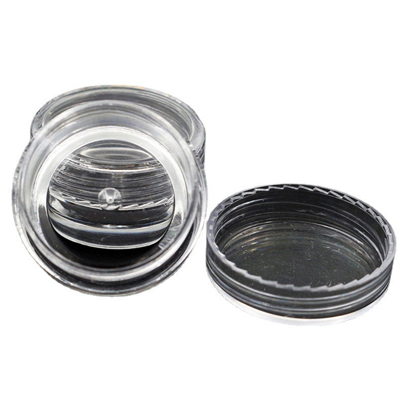 50 Pcspack Sealed Round Plastic Nail Art Storage Box