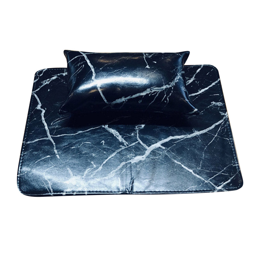 Artificial leather manicure table mat set