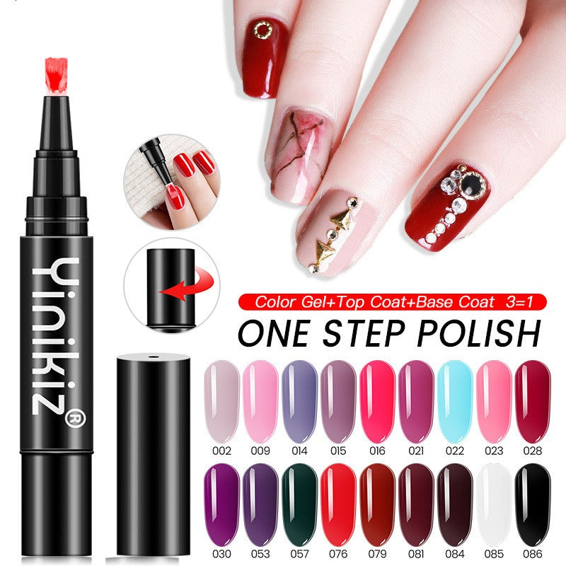 One Step Glue Solid Color Nail Polish Glue