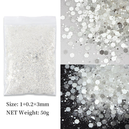 Korean Big Sequins Nail Shimmering Powder