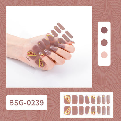 Semi-curing Gel Nail Sticker Gel Beauty