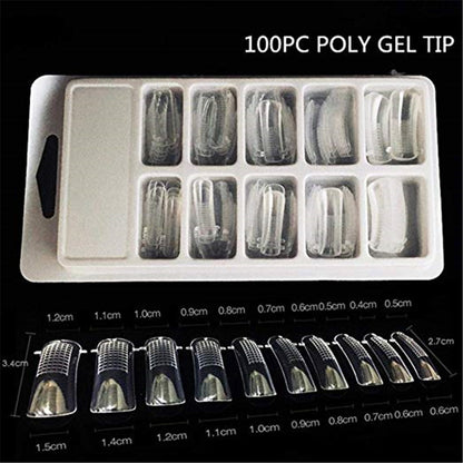 Nail Fast Light Therapy Crystal Extend Nail Mould Sheet