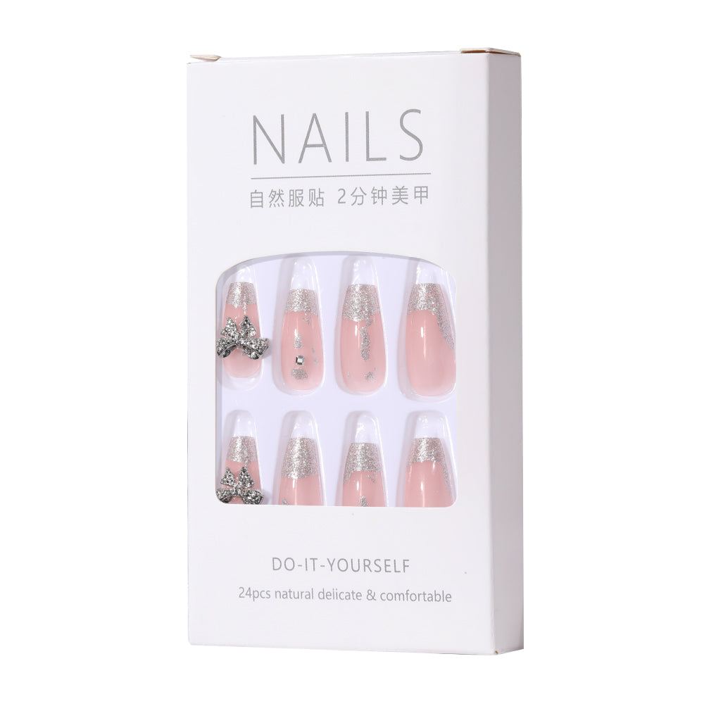 Fake Nail Patches Hand Wearing Art